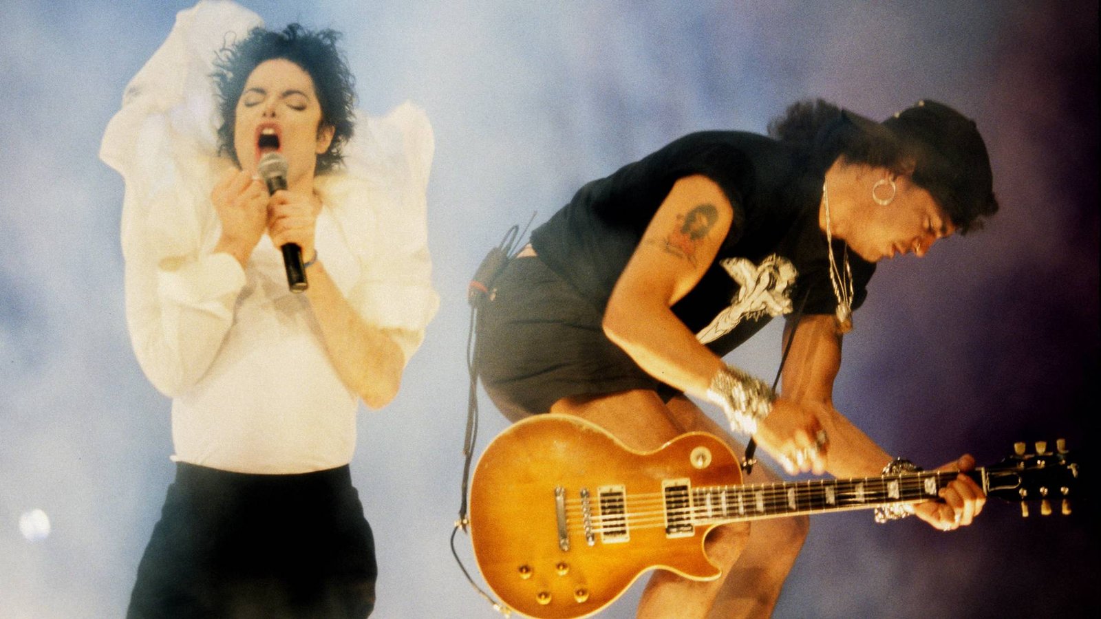 Michael Jackson e Slash (Foto: Ke.Mazur / WireImage via Getty Images)
