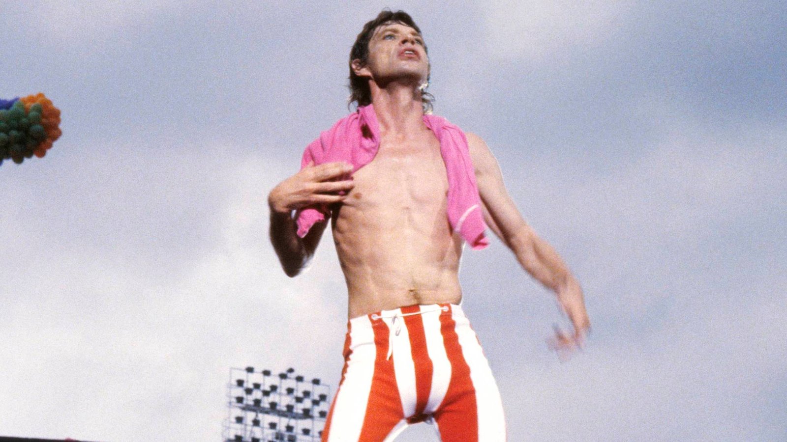 Mick Jagger, dos Rolling Stones, em 1982