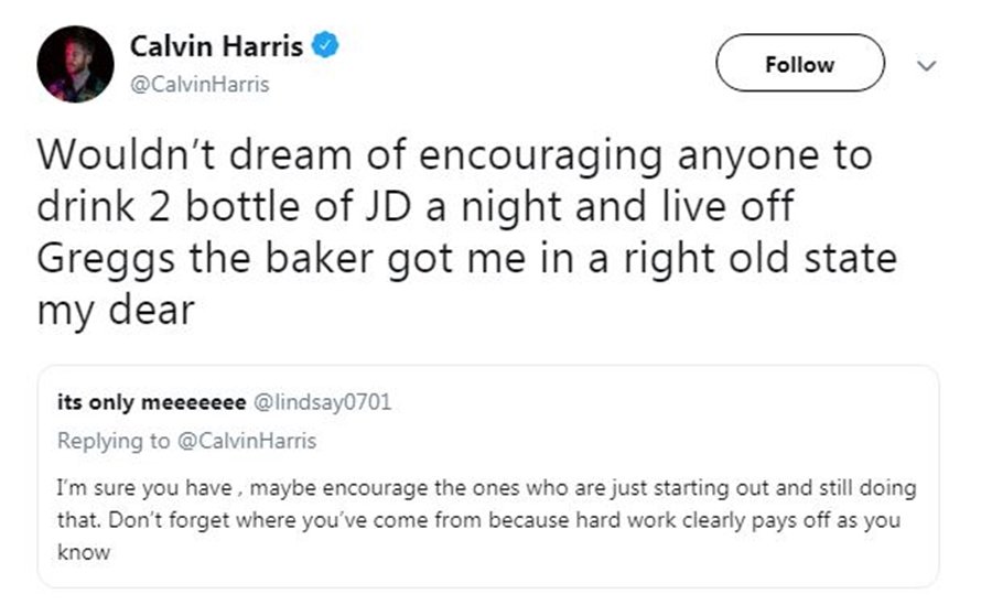 Calvin Harris explica o motivo de não cantar mais em shows