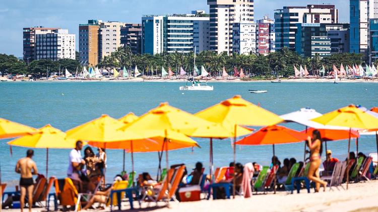 Praia de Ponta Verde, em Maceió