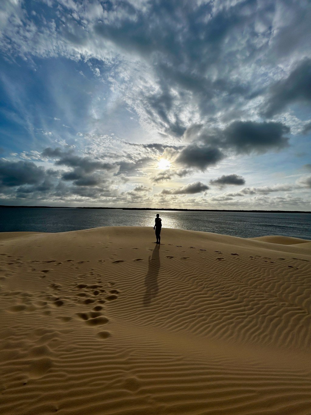 Pôr do sol nas dunas do Delta: um espetáculo